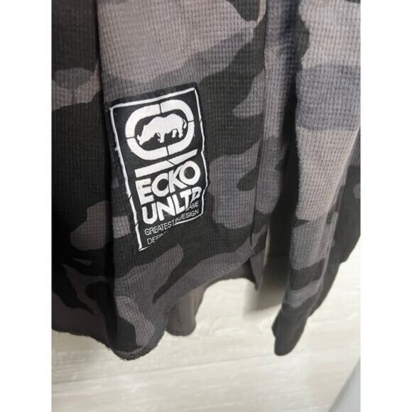 ECKO UNLTD Men's All Over Print Stunner Camo‎ Thermal Sweater XL - Picture 4 of 6